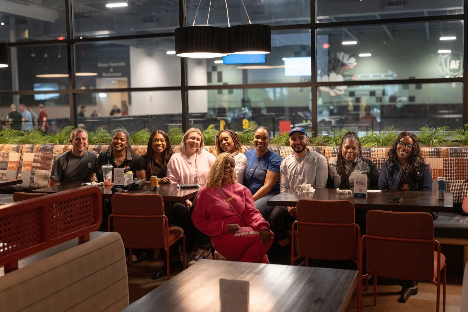 A group event hosted at an entertainment venue