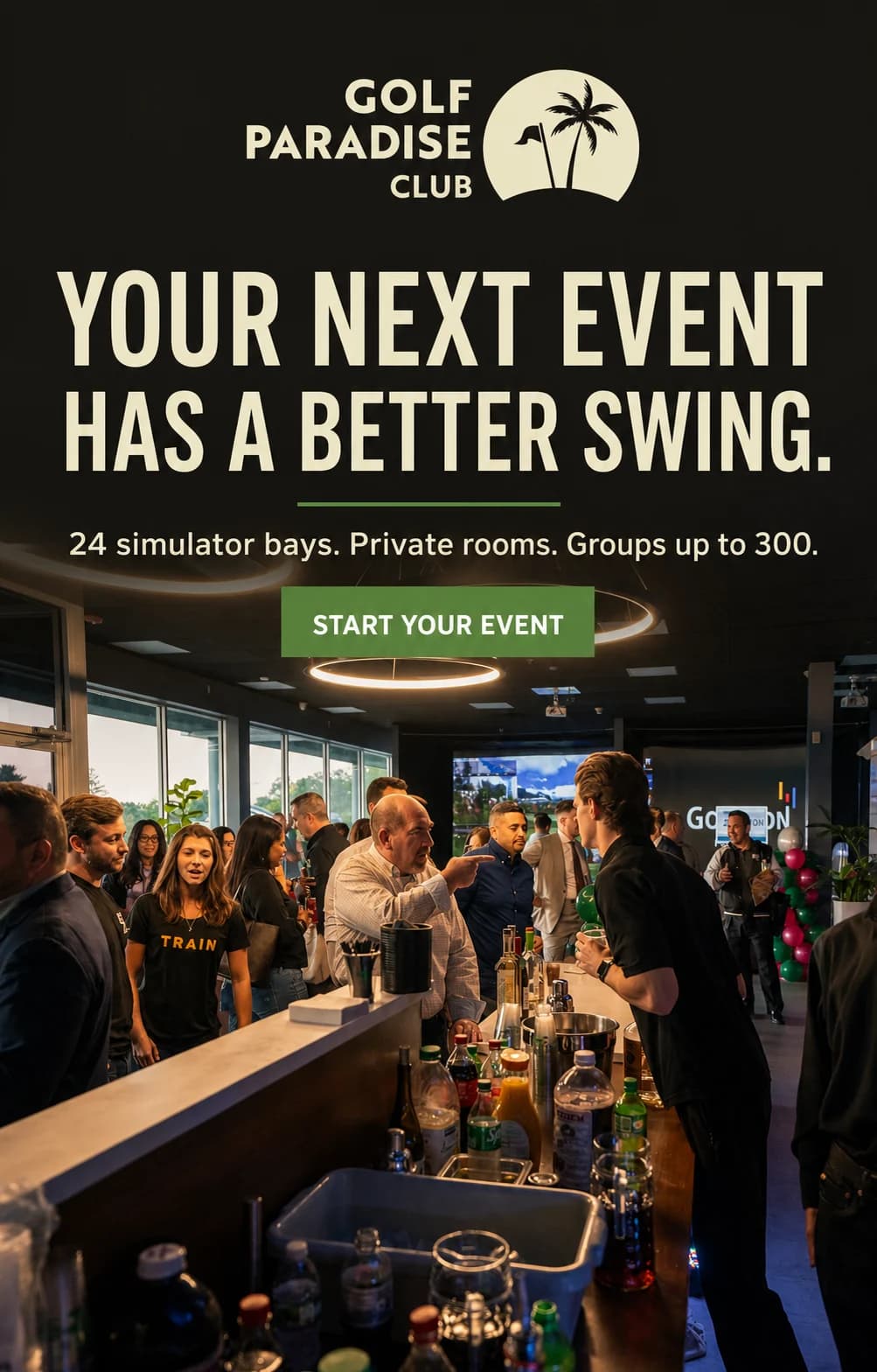 Golf Paradise Club private-events Meta ad